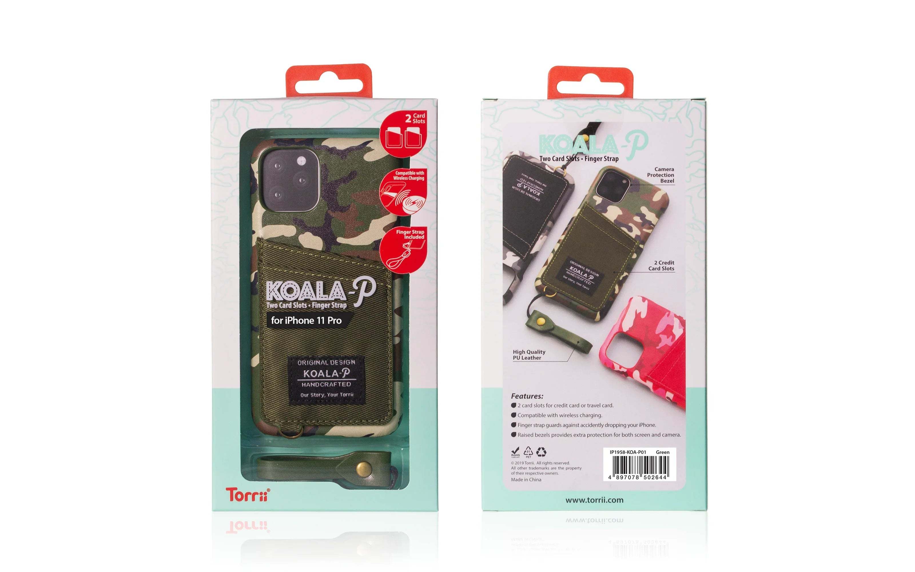 iPhone 11 Pro Torrii Koala Case – Green - Tashqila iPhone 11 Pro Torrii Koala Case – Green - Tashqila